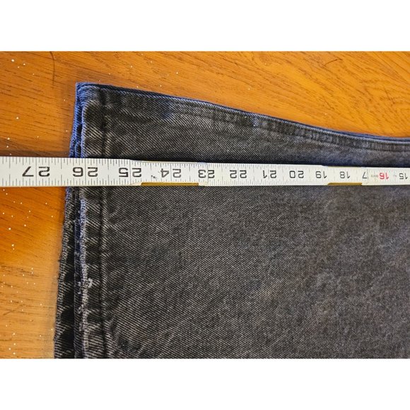 Wild Fable wide leg Jeans size 12 distressed washed out black New - Picture 10 of 10